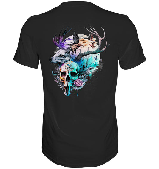 Flowerskull Backcover Art  III - Premium Shirt