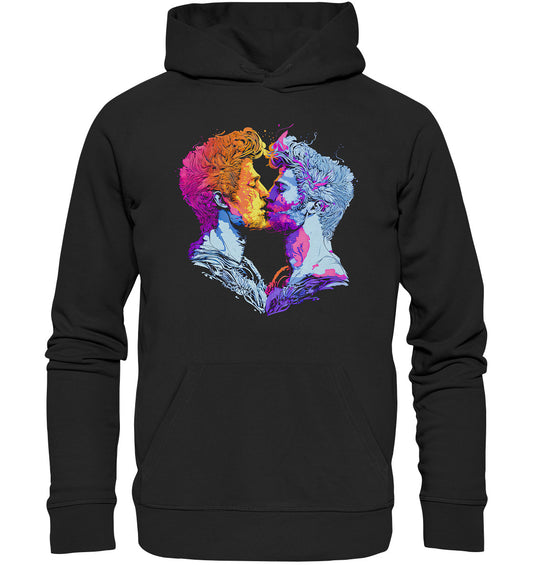 Male and Male Kisses - Organic Hoodie