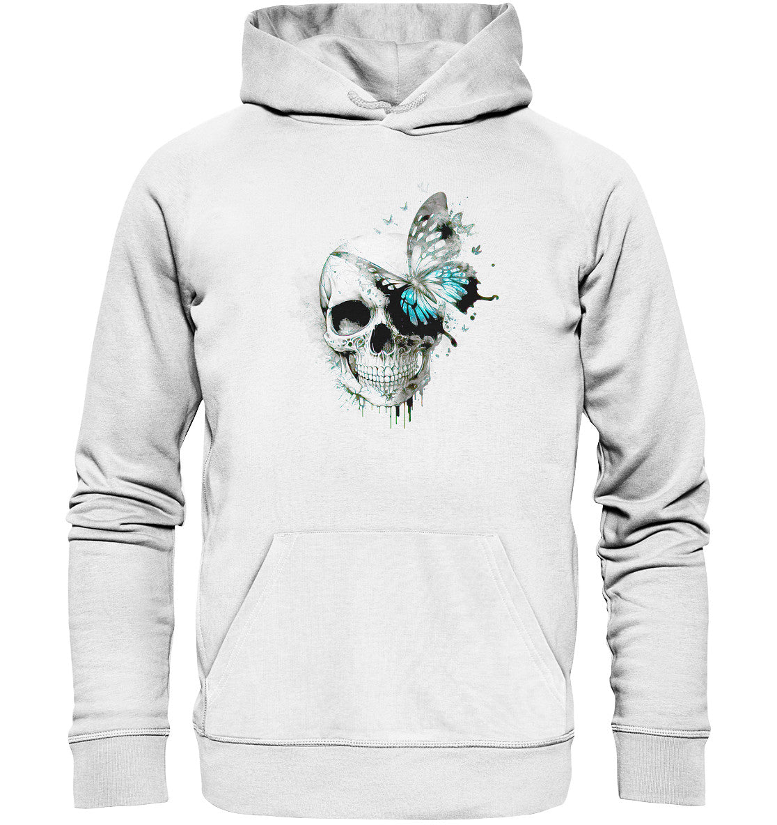 Flowerskull Art IV - Organic Hoodie