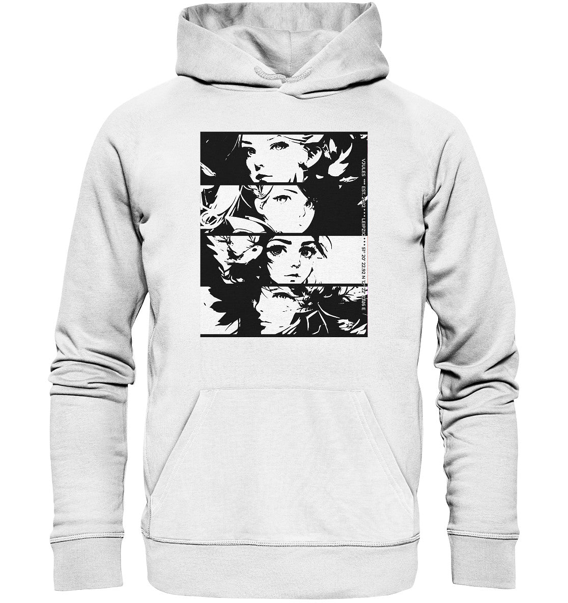 Girls Manga Style - Organic Hoodie