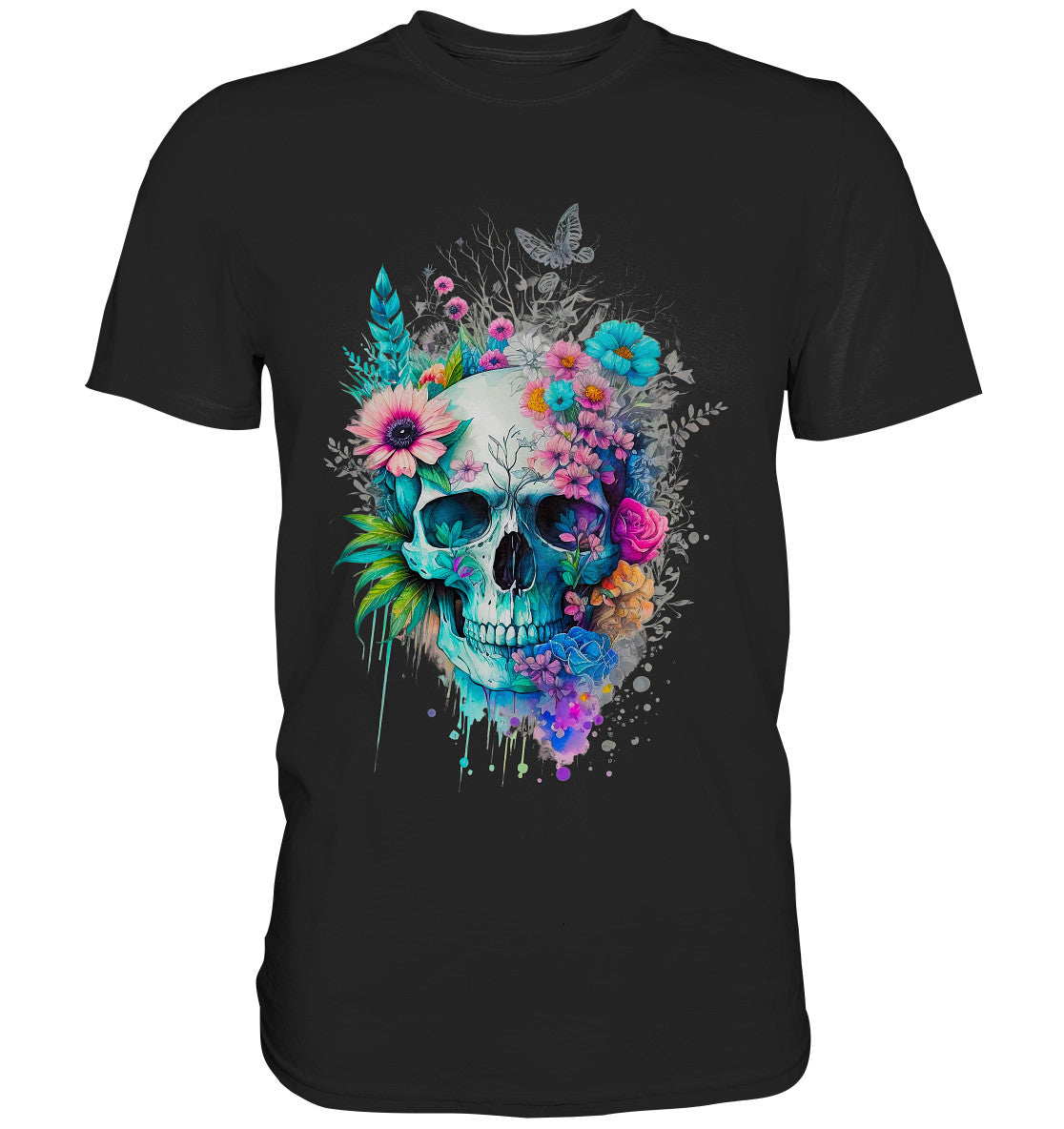 Flowerskull Art VI - Premium Shirt