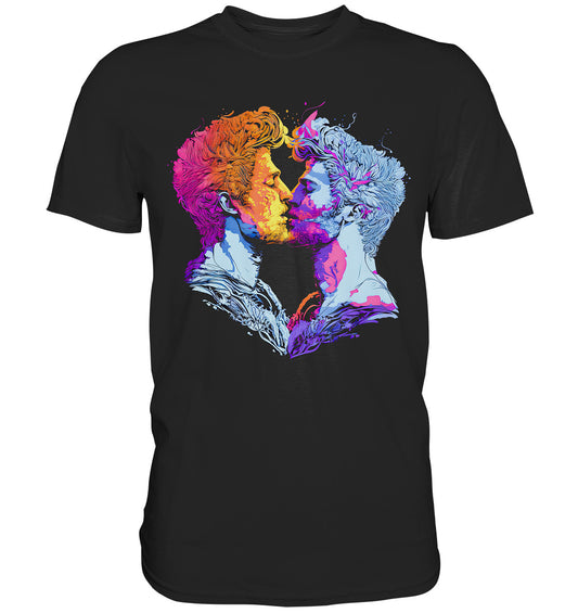 Male and Male Kisses - Premium Shirt