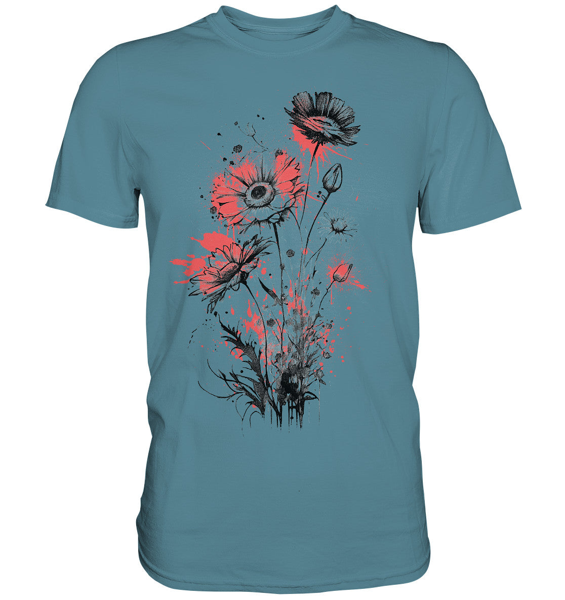 Flowers Lightcoral spots - Premium Shirt