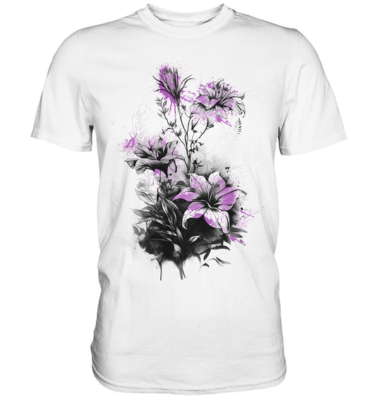 Flowers Mediumorchid spots - Premium Shirt