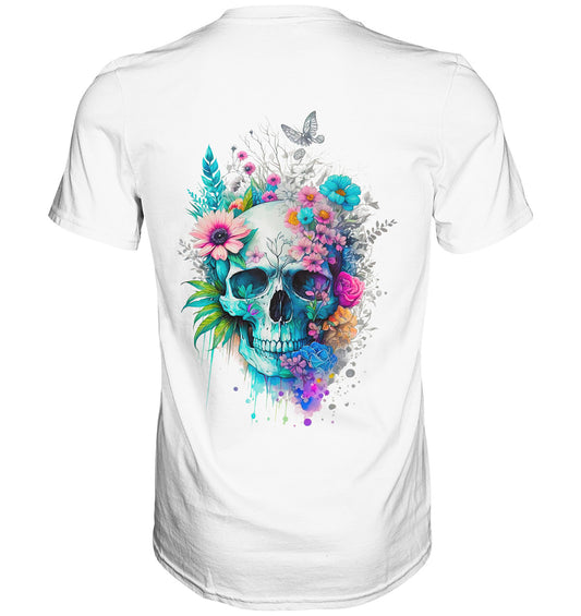 Flowerskull Backcover Art  VI - Premium Shirt