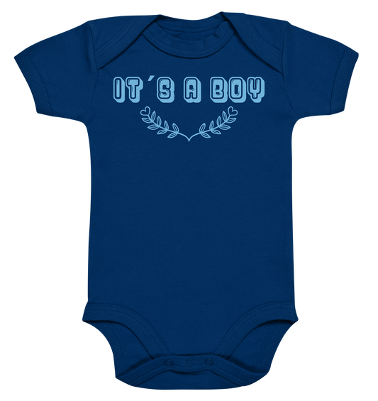 It´s a boy - BIO Kurzarmbody - Organic Baby Bodysuite - vjules.de