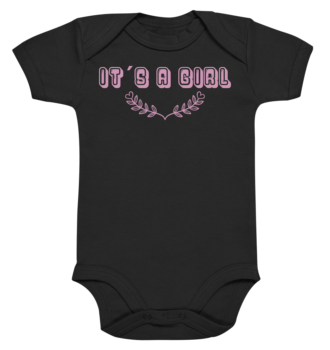 It´s a girl - BIO Kurzarmbody - Organic Baby Bodysuite - vjules.de