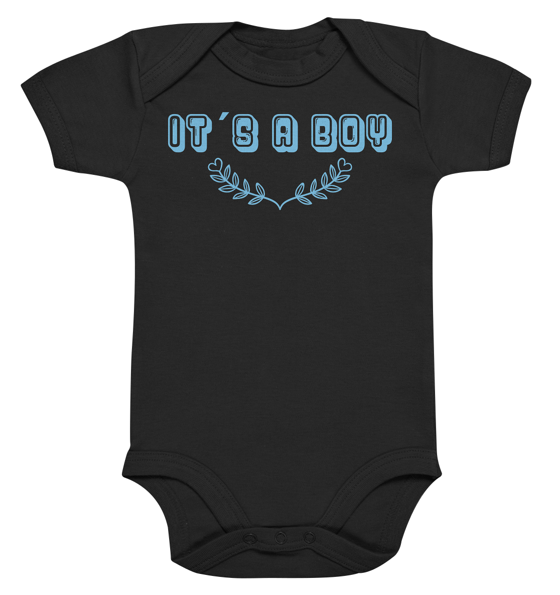 It´s a boy - BIO Kurzarmbody - Organic Baby Bodysuite - vjules.de