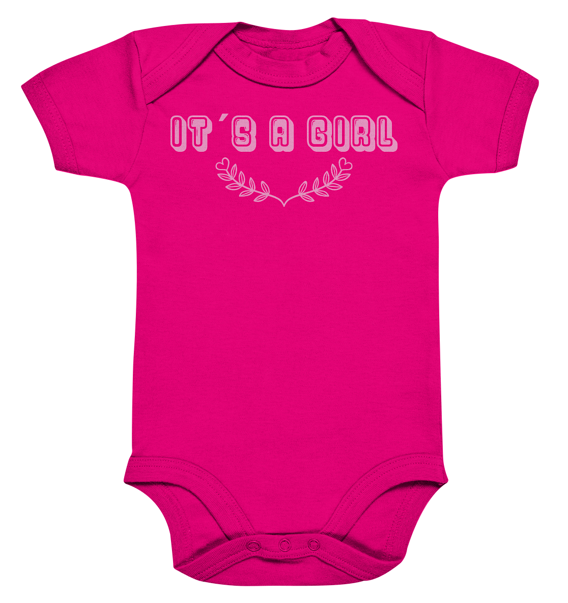 It´s a girl - BIO Kurzarmbody - Organic Baby Bodysuite - vjules.de