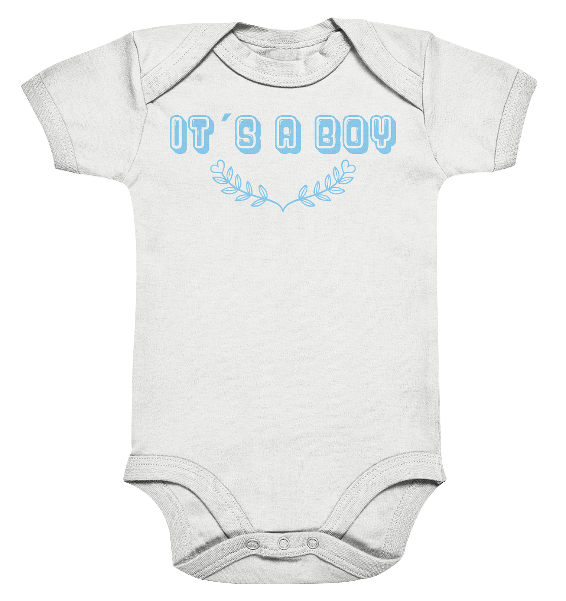 It´s a boy - BIO Kurzarmbody - Organic Baby Bodysuite - vjules.de