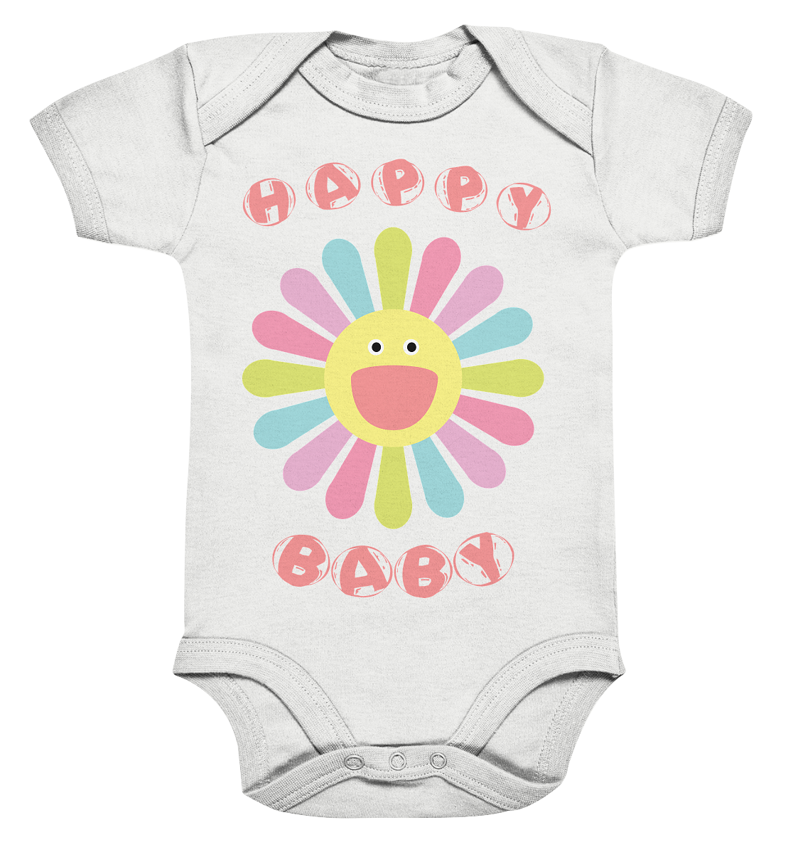 Happy Baby - BIO Kurzarmbody - Organic Baby Bodysuite - vjules.de