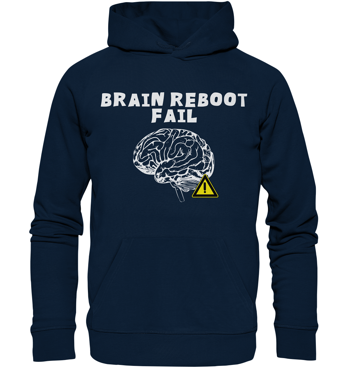 Brain reboot fail - Organic Basic Hoodie - vjules.de