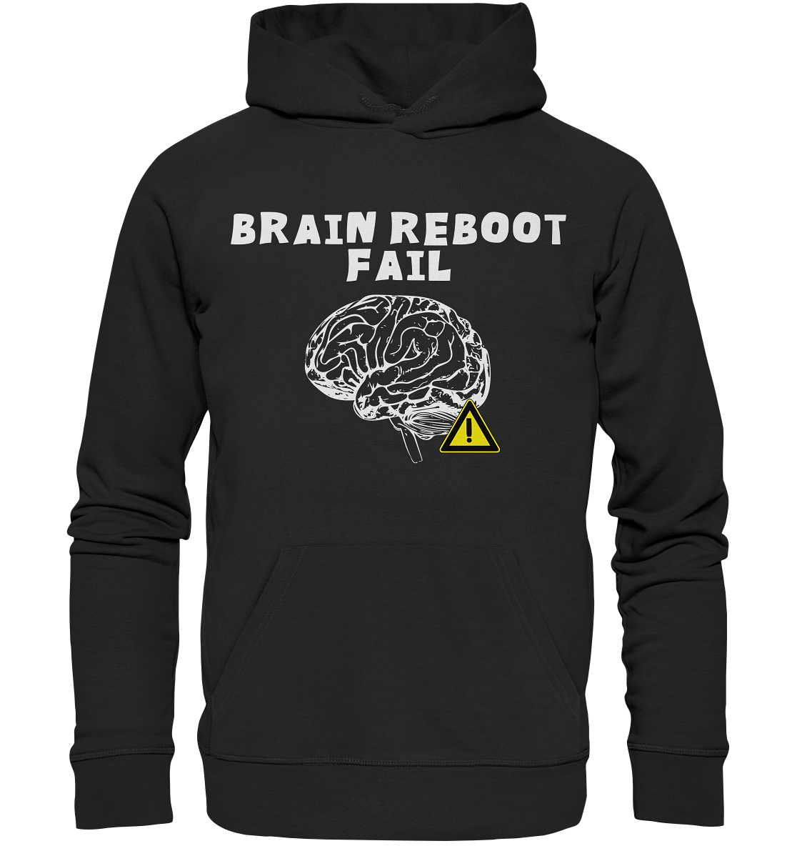 Brain reboot fail - Organic Basic Hoodie - vjules.de