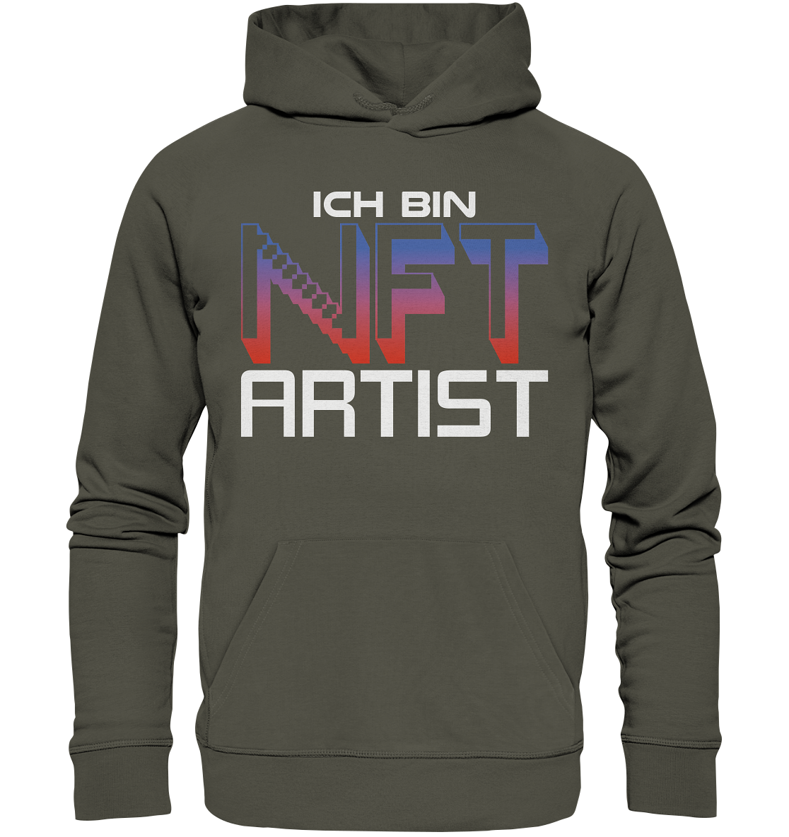 Ich bin NFT Artist - Organic Basic Hoodie - vjules.de