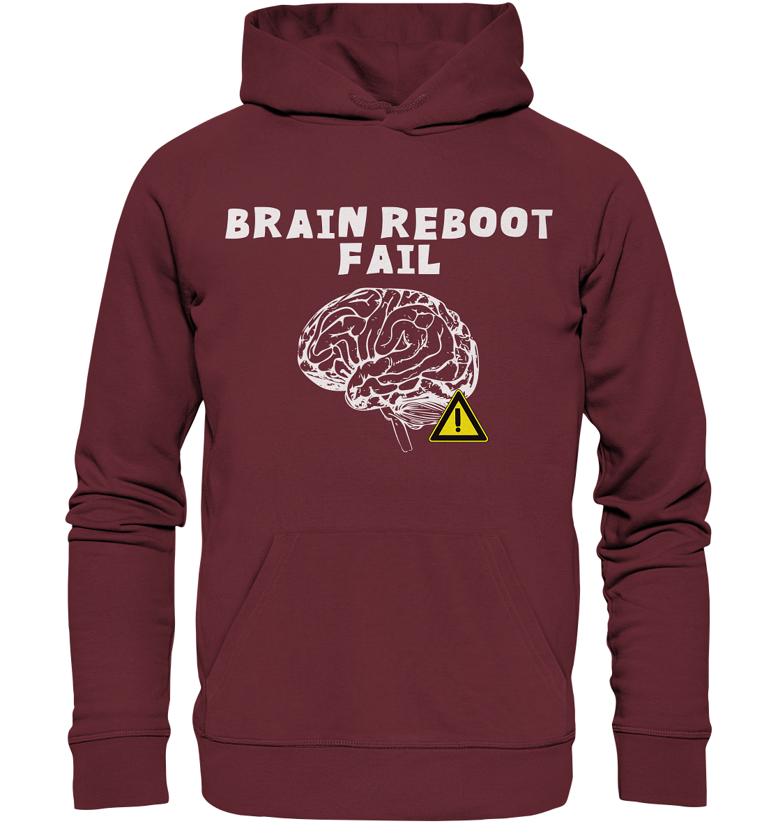 Brain reboot fail - Organic Basic Hoodie - vjules.de