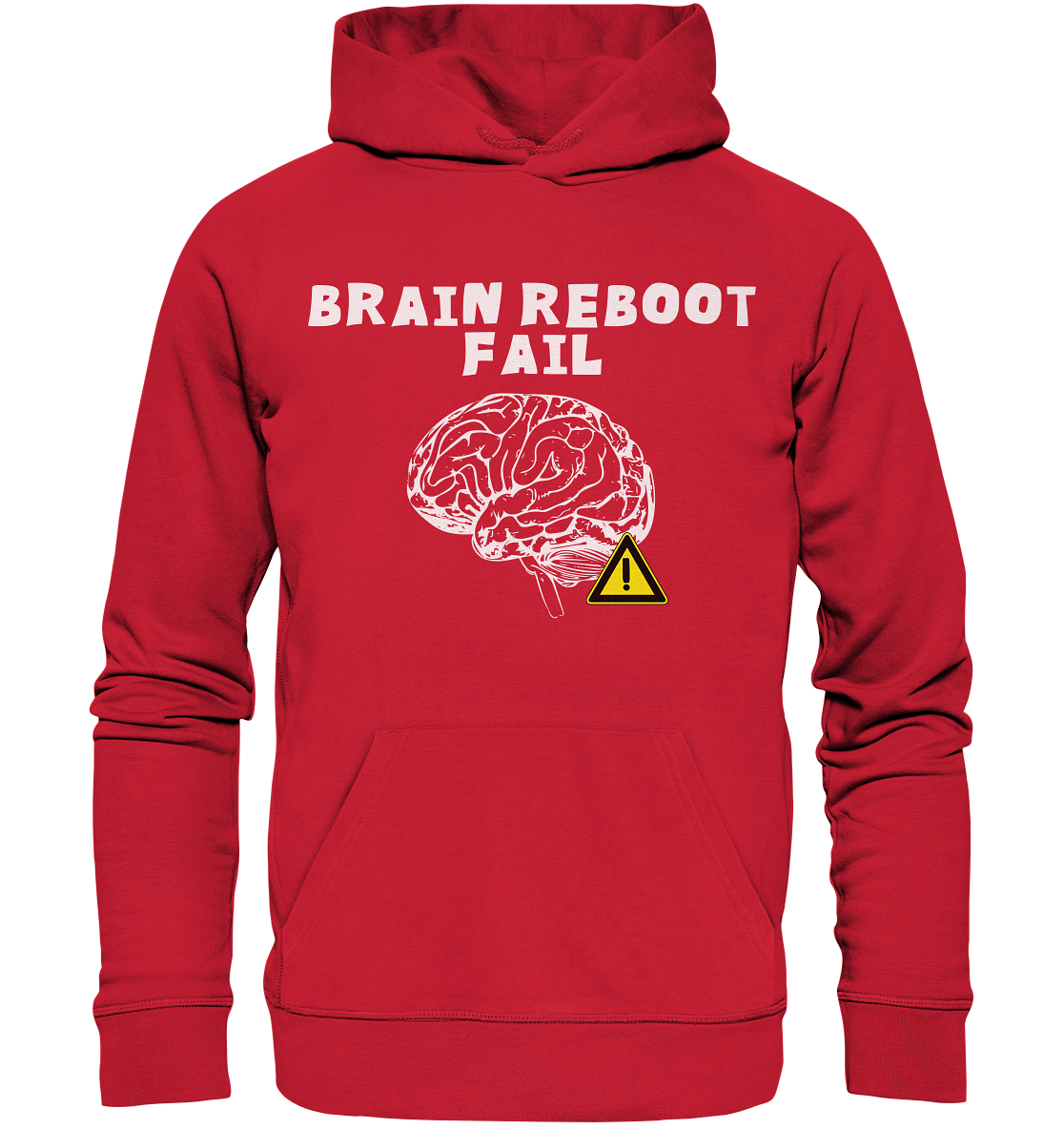 Brain reboot fail - Organic Basic Hoodie - vjules.de