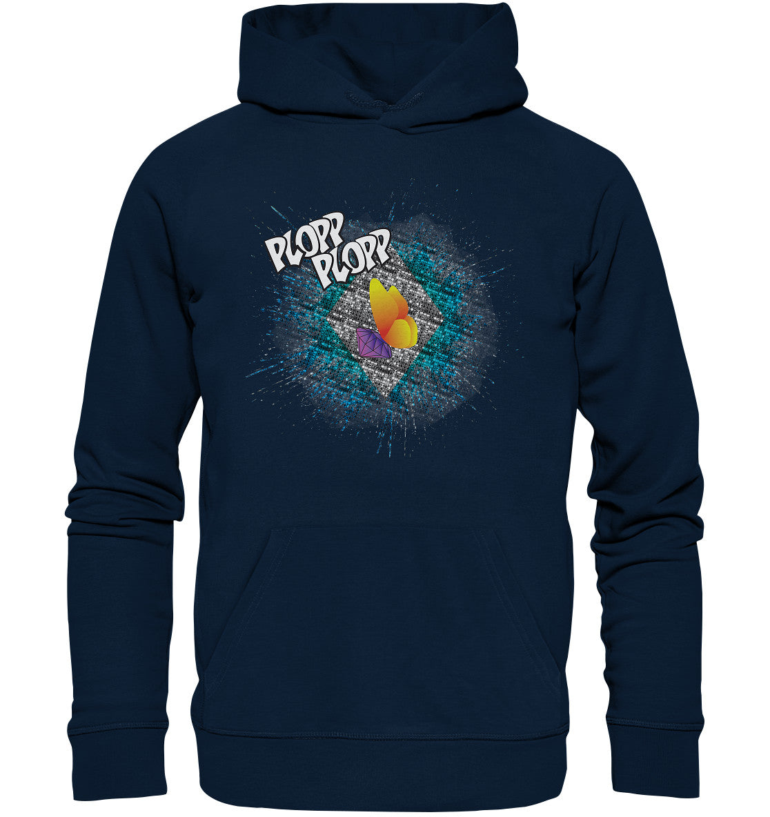 xCorp-SteinSucht-PLOPP-türkies - Organic Hoodie