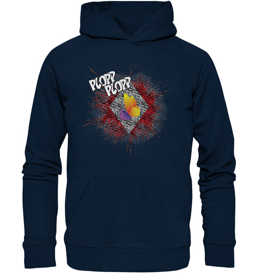 xCorp-SteinSucht-PLOPP-rot - Organic Hoodie