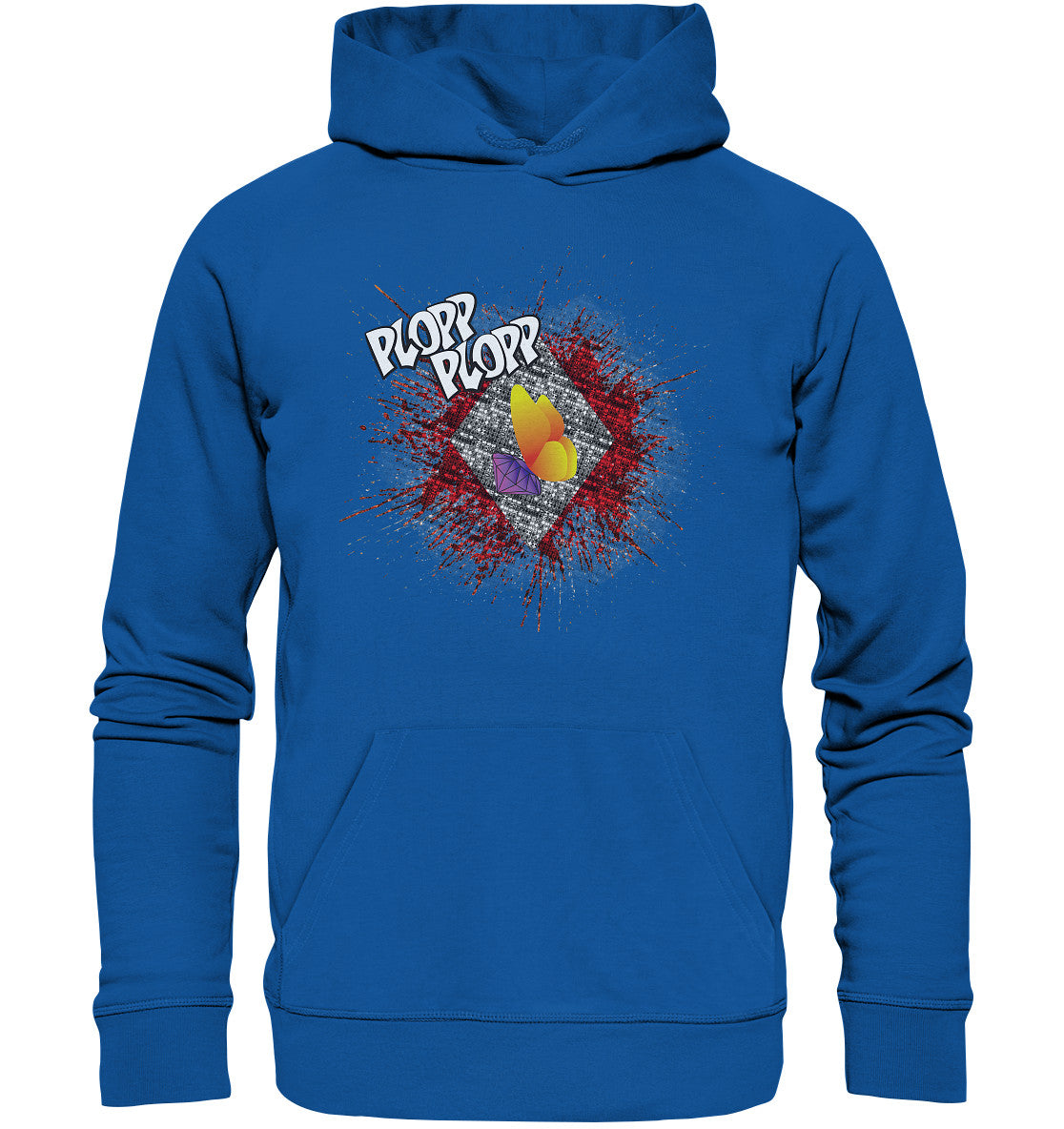 xCorp-SteinSucht-PLOPP-rot - Organic Hoodie