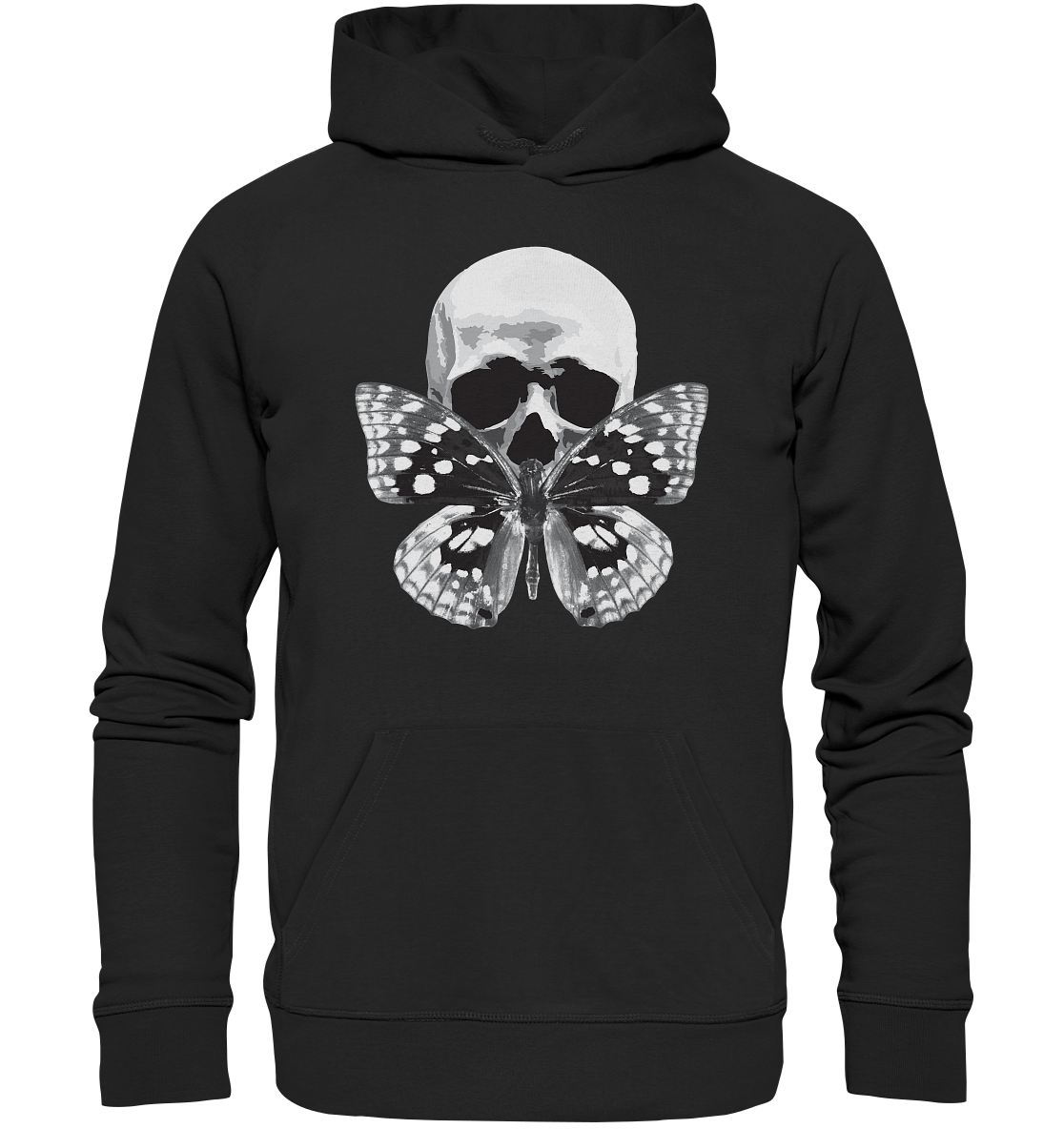 Butterfly Skull - Organic Hoodie - vjules.de