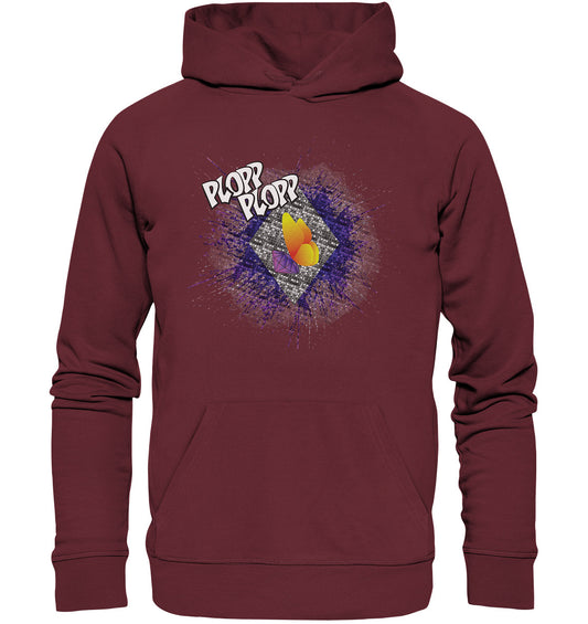 xCorp-SteinSucht-PLOPP-magenta - Organic Hoodie