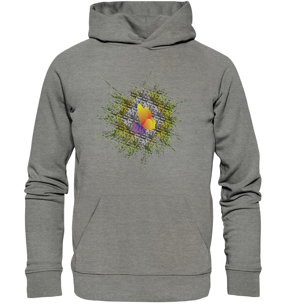 XCORP Steinchensuchti - Free Grün - Organic Hoodie