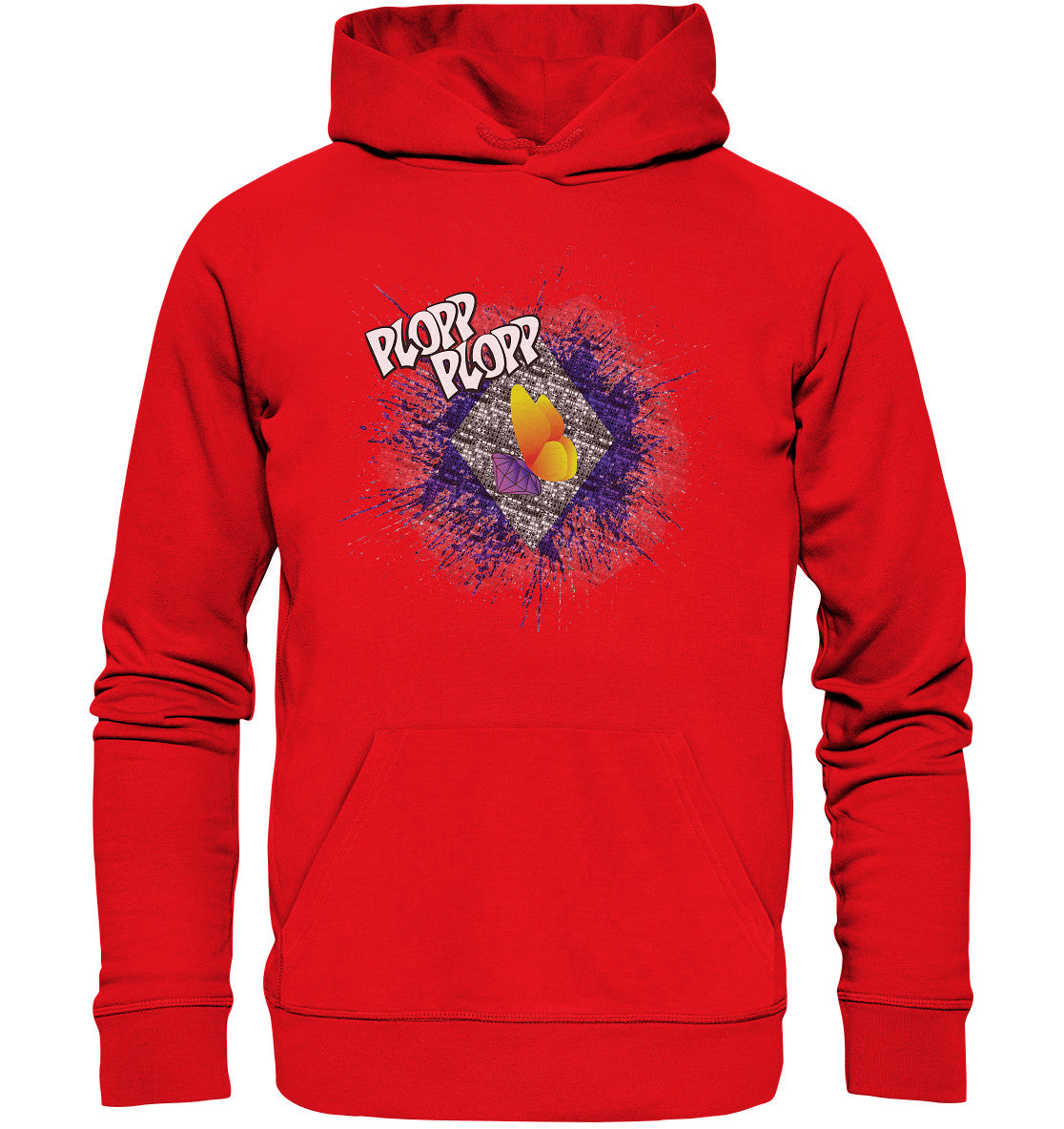 xCorp-SteinSucht-PLOPP-magenta - Organic Hoodie