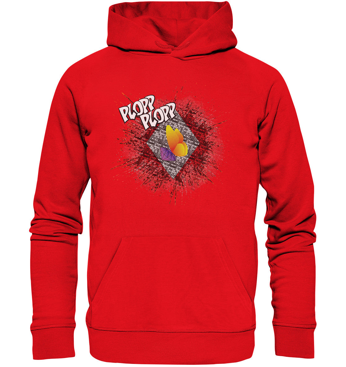 xCorp-SteinSucht-PLOPP-rot - Organic Hoodie