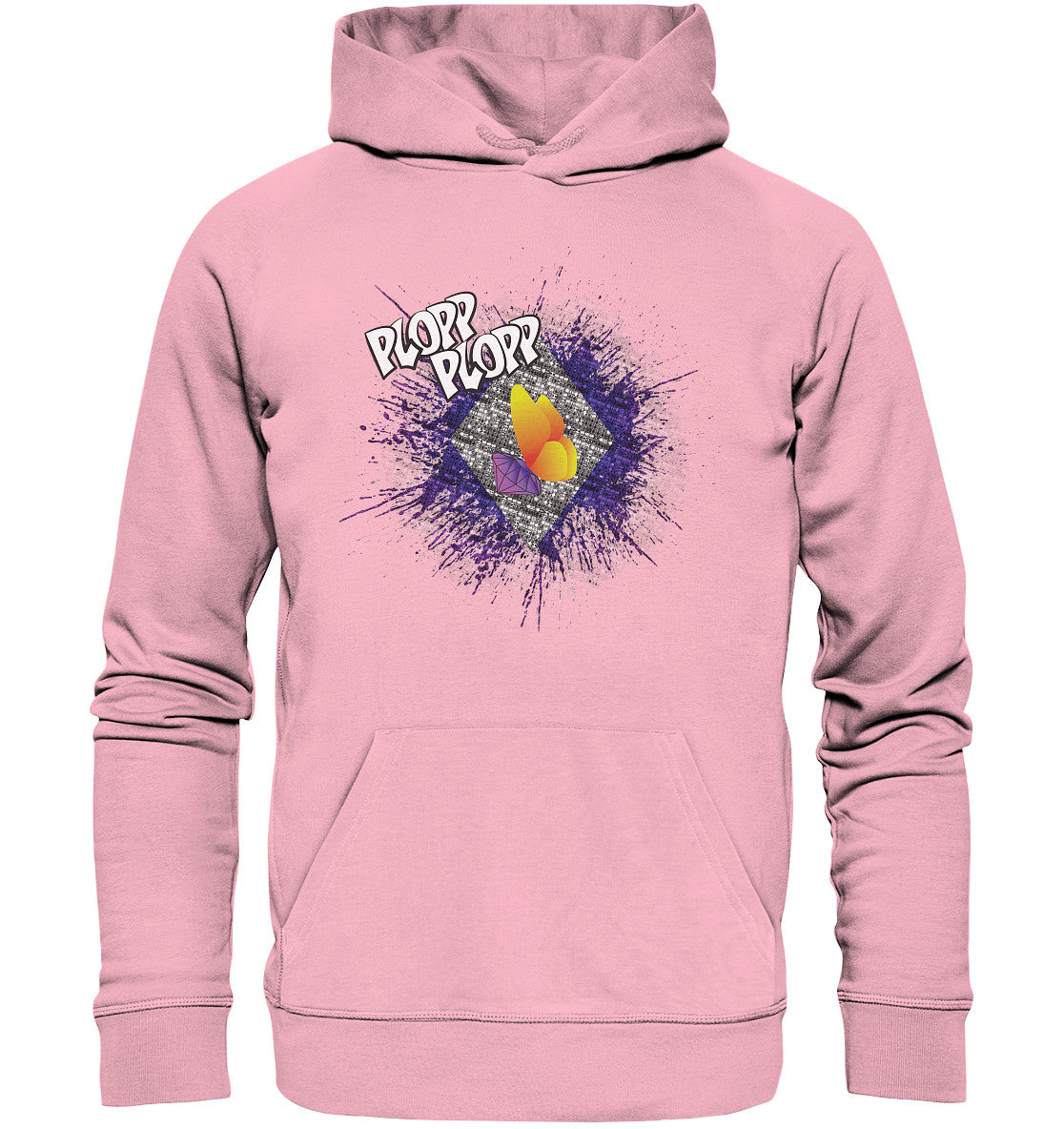 xCorp-SteinSucht-PLOPP-magenta - Organic Hoodie