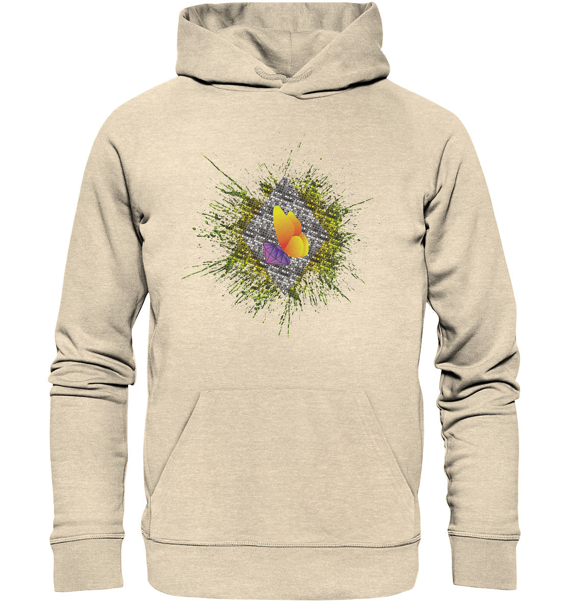 XCORP Steinchensuchti - Free Grün - Organic Hoodie