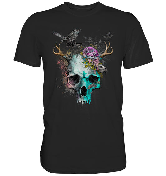 Flowerskull Art I - Premium Shirt