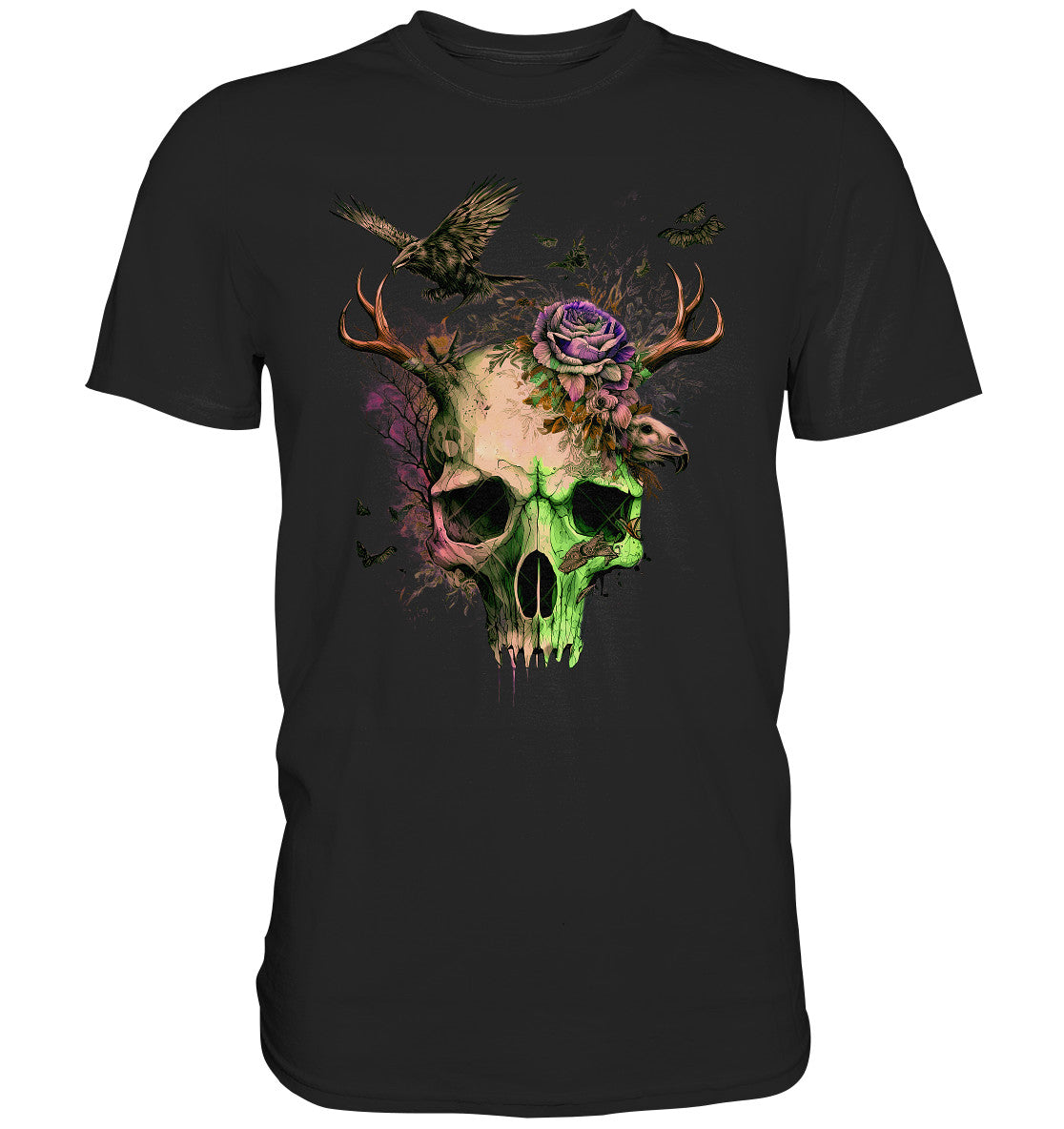 Flowerskull Art II - Premium Shirt