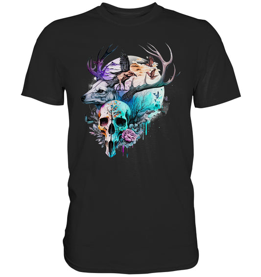 Flowerskull Art III - Premium Shirt