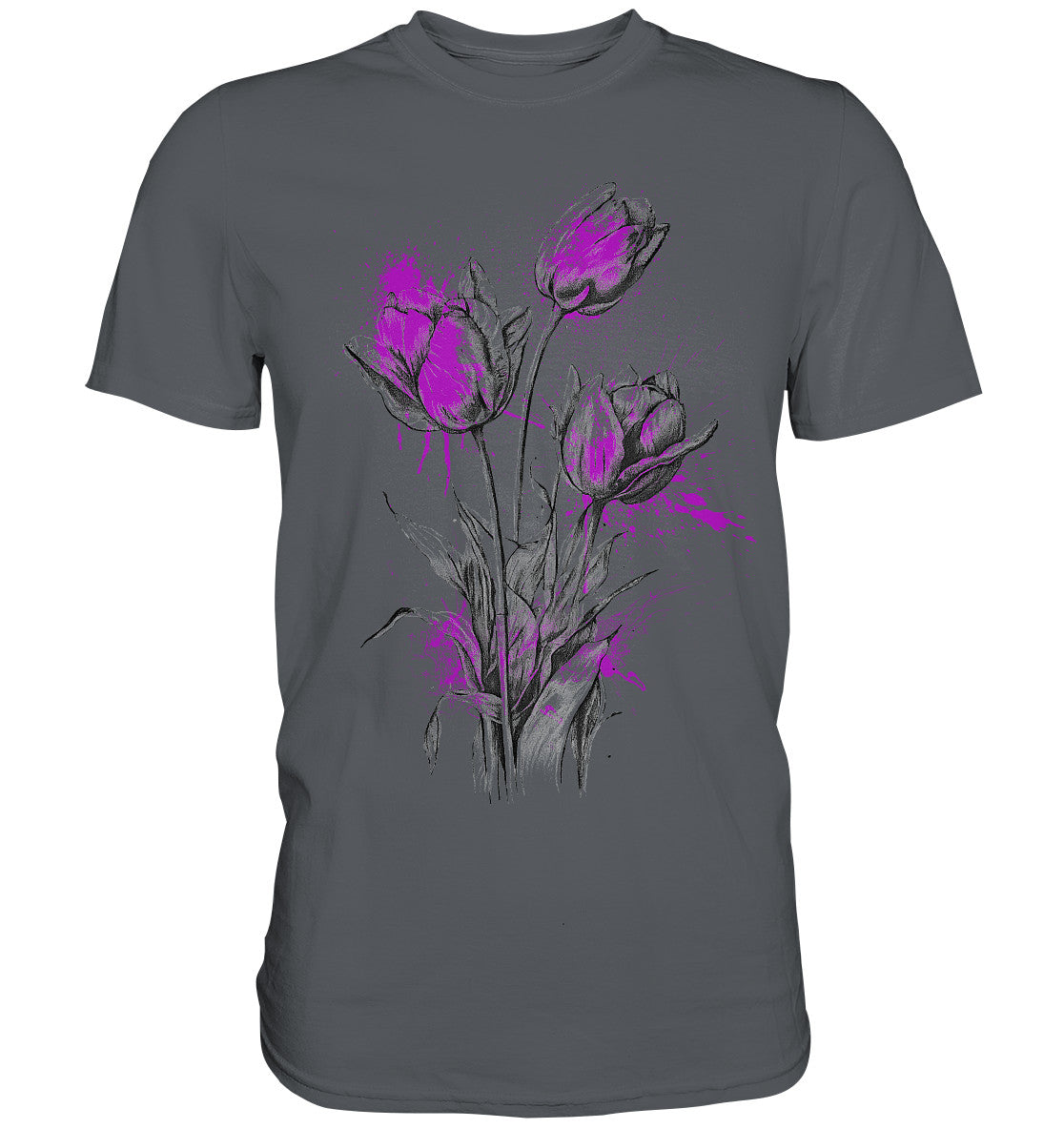 Flowers Purple spots - Premium Shirt