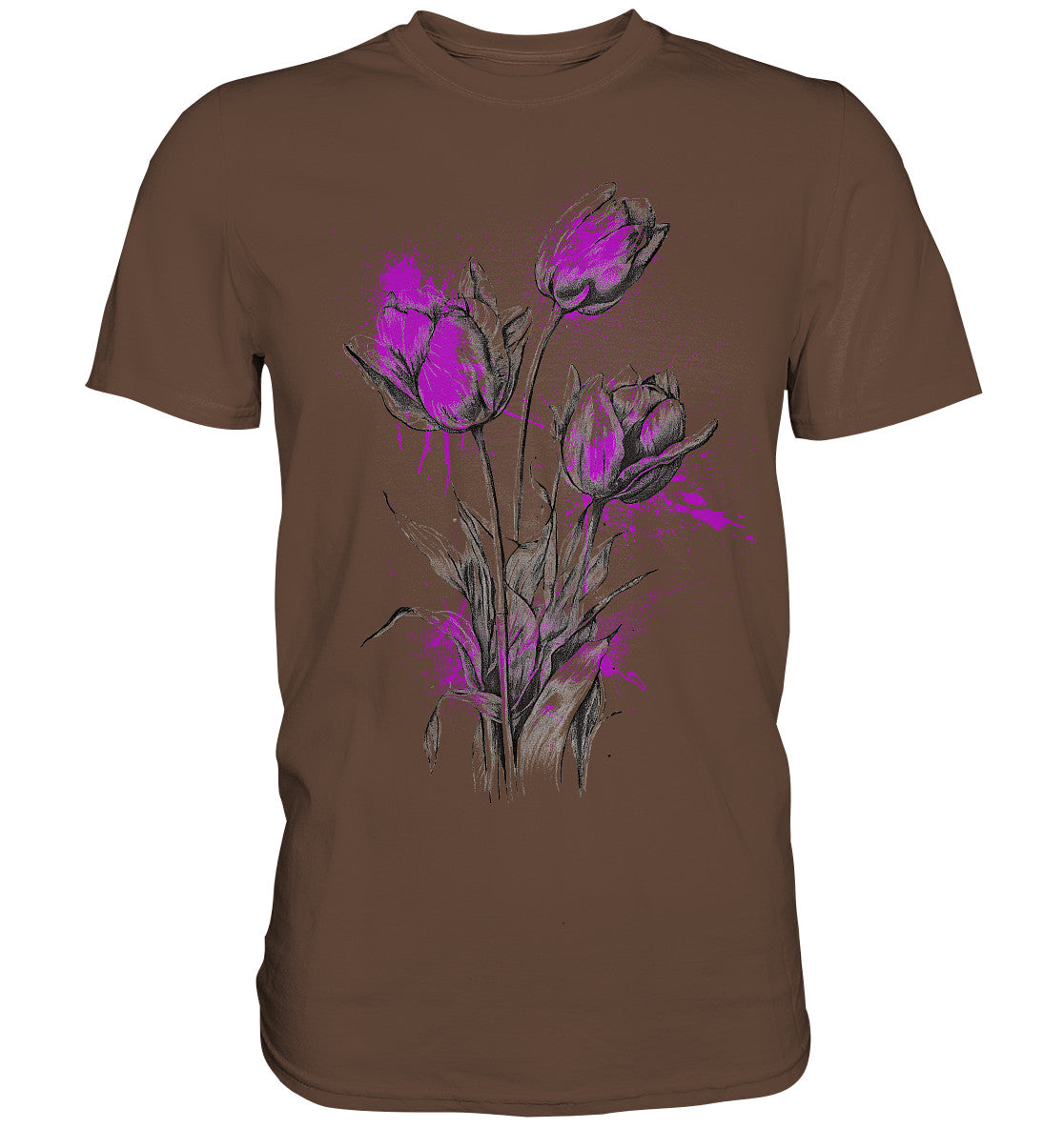 Flowers Purple spots - Premium Shirt