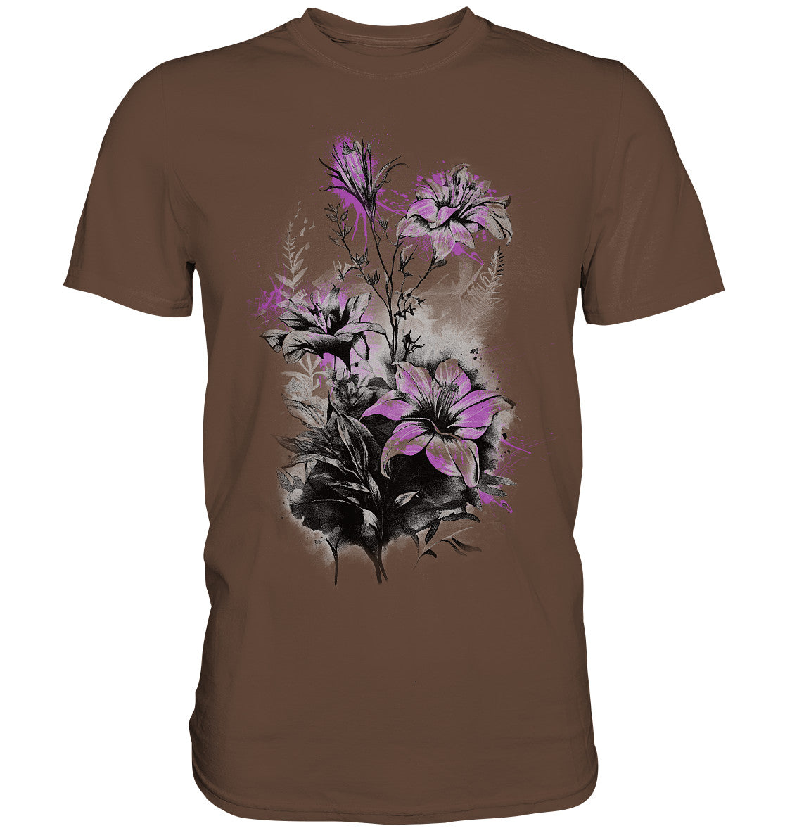 Flowers Mediumorchid spots - Premium Shirt