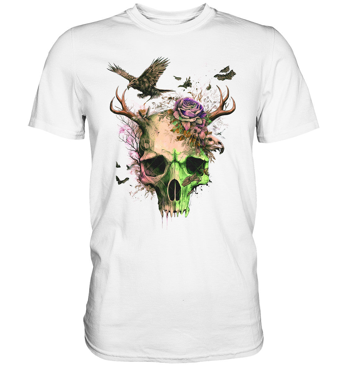 Flowerskull Art II - Premium Shirt