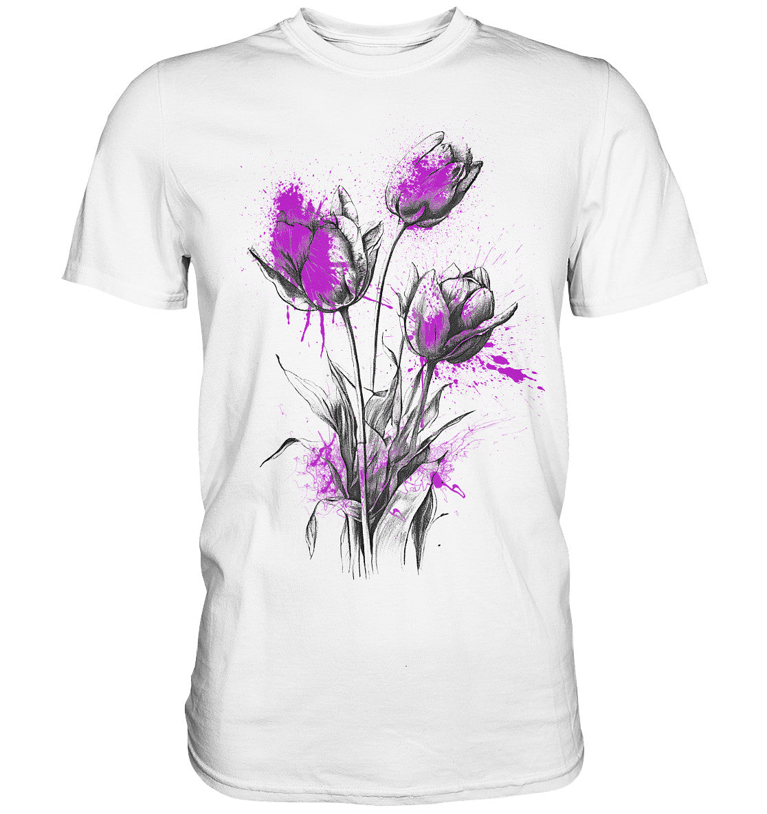 Flowers Purple spots - Premium Shirt