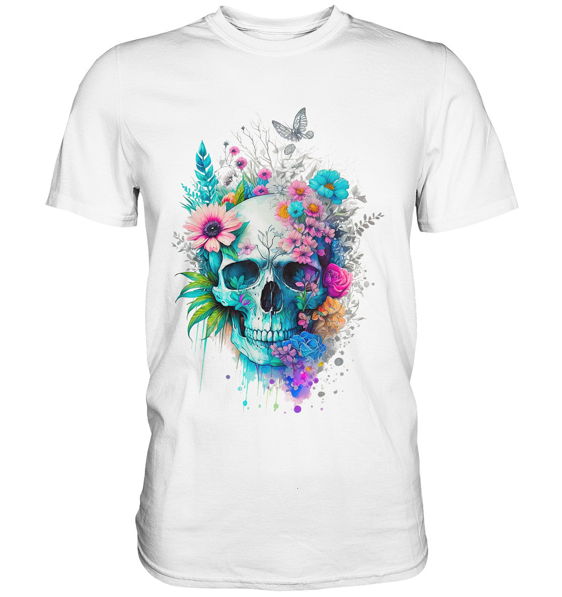 Flowerskull Art VI - Premium Shirt