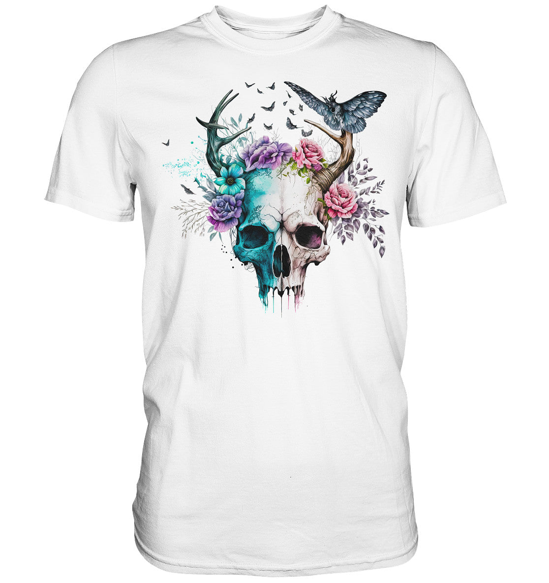 Flowerskull Art V - Premium Shirt