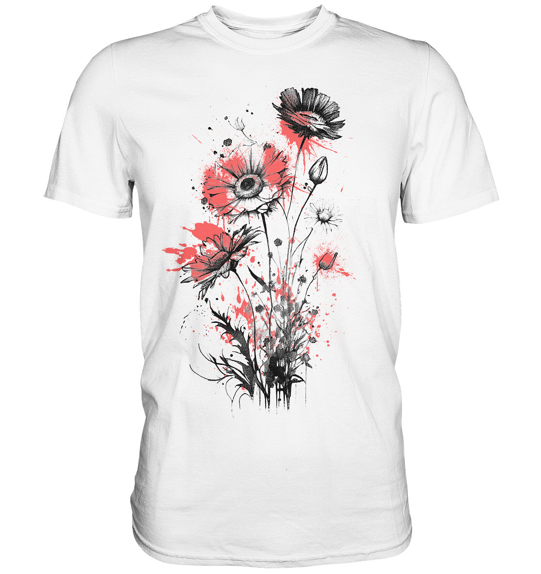 Flowers Lightcoral spots - Premium Shirt