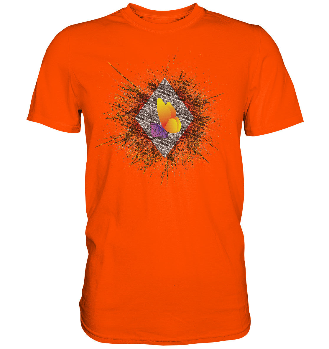 XCORP Steinchensuchti - Free Rot Orange - Premium Shirt