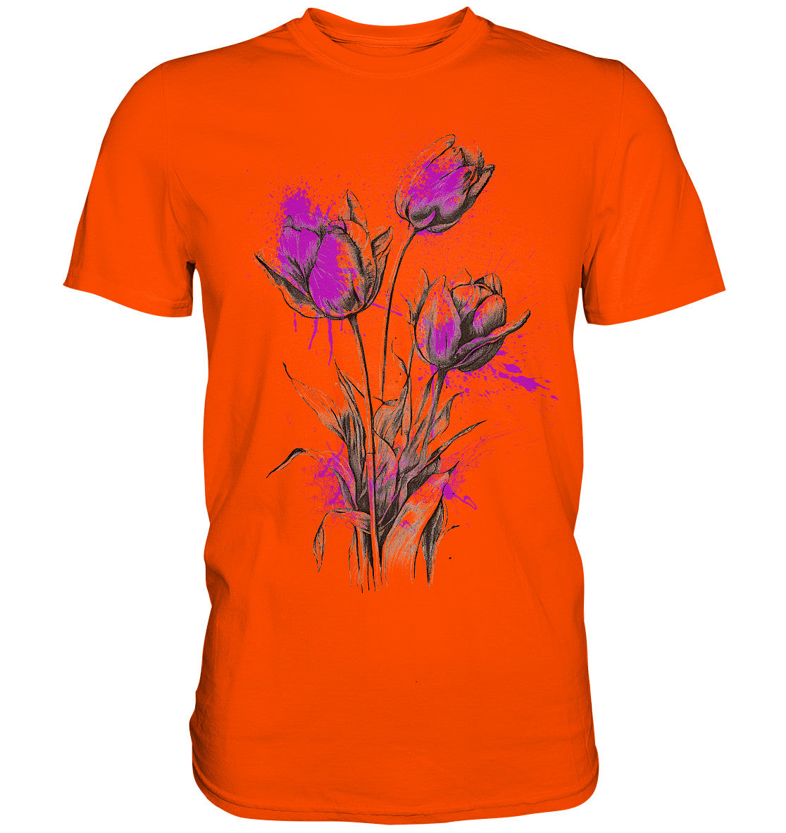 Flowers Purple spots - Premium Shirt