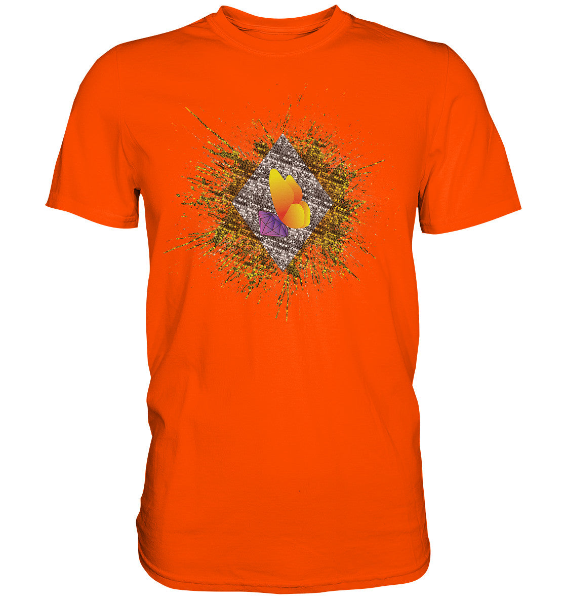 XCORP Steinchensuchti - Free Orange - Premium Shirt