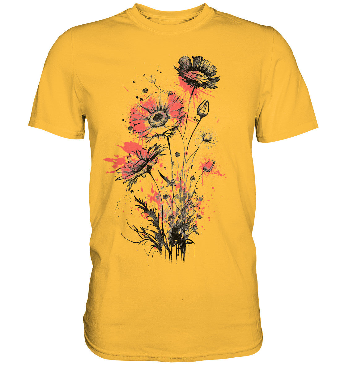 Flowers Lightcoral spots - Premium Shirt