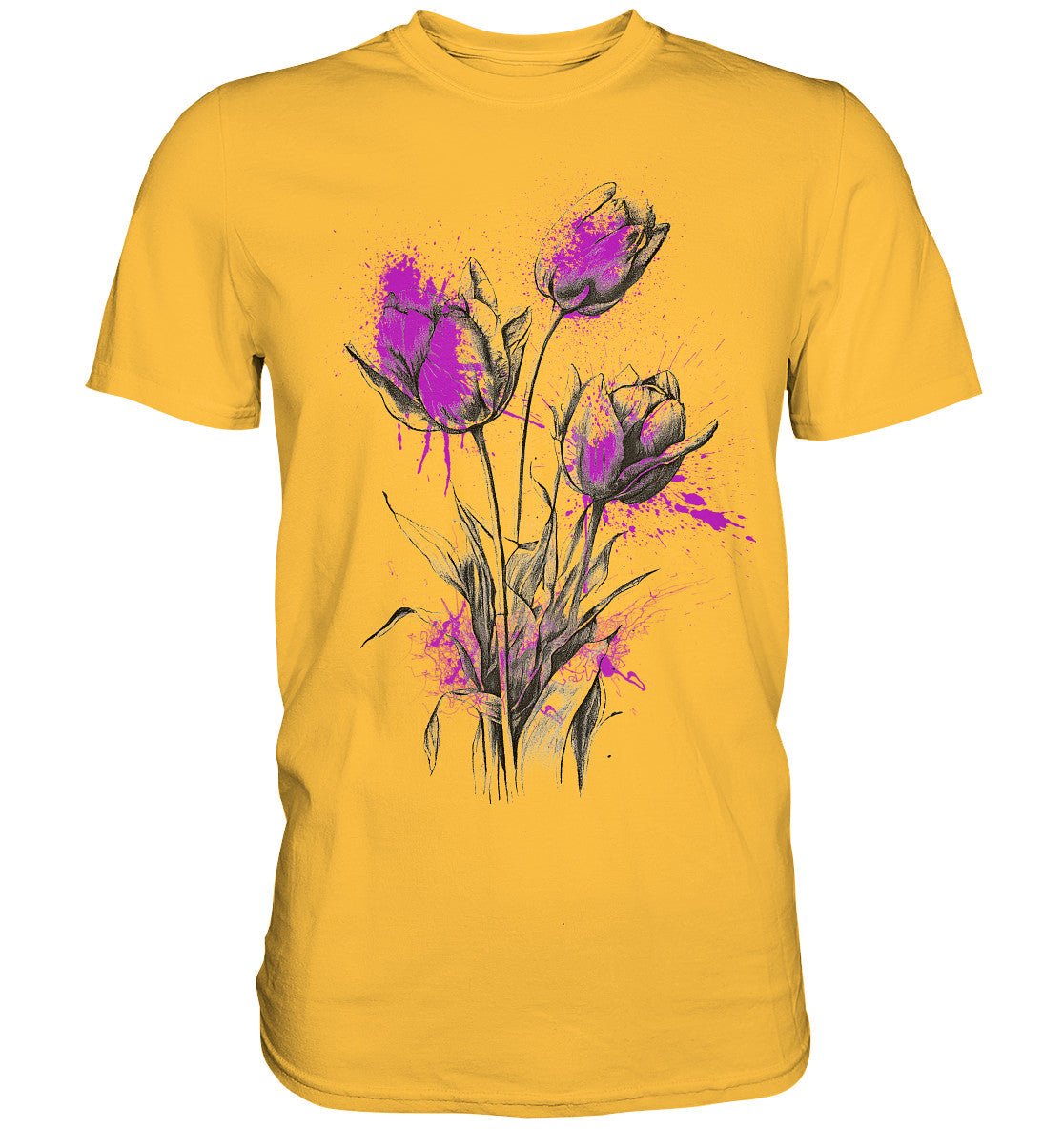 Flowers Purple spots - Premium Shirt